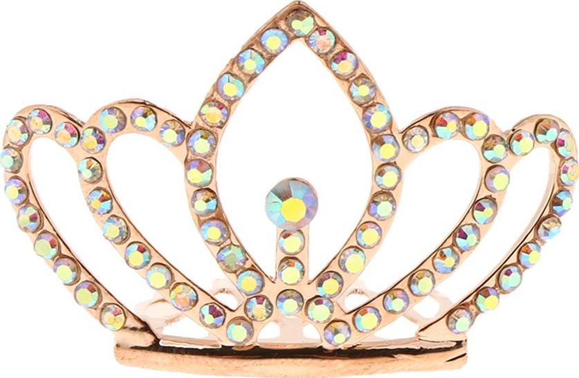 Sparkling Rhinestone Mini Crown Tiara Wedding Flower Girl Jewelry