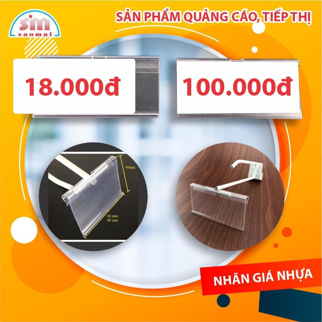 Nhãn giá nhựa JE007 42x60mm - Bịch