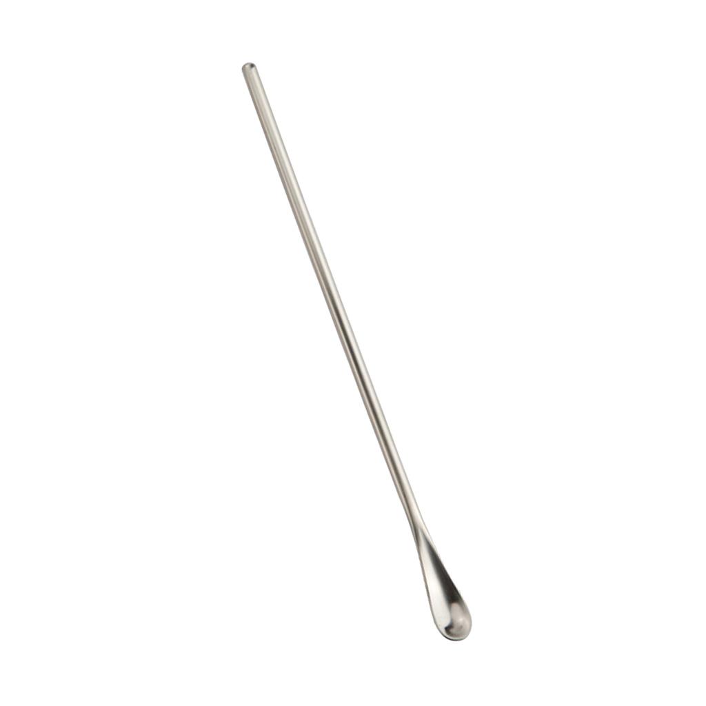 Stainless Steel Coffee Mixing Spoon Cocktail Stirring Stick Tableware Silver