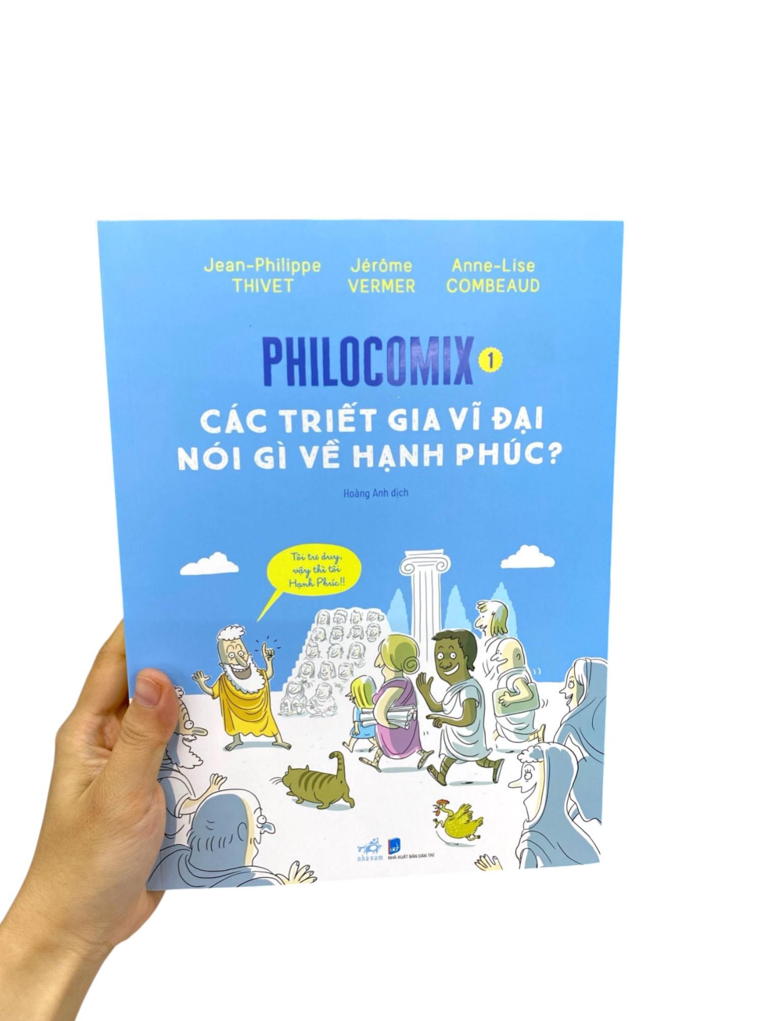 Sách - Philocomix - Tập 1 - Các Triết Gia Vĩ Đại Nói Gì Về Hạnh Phúc