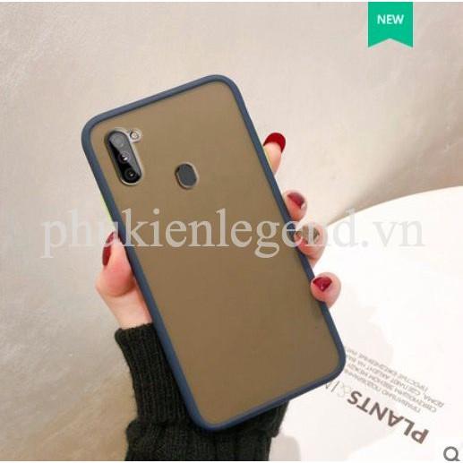 Ốp lưng trong nhám viền màu chống sốc cho SamSung Galaxy A11