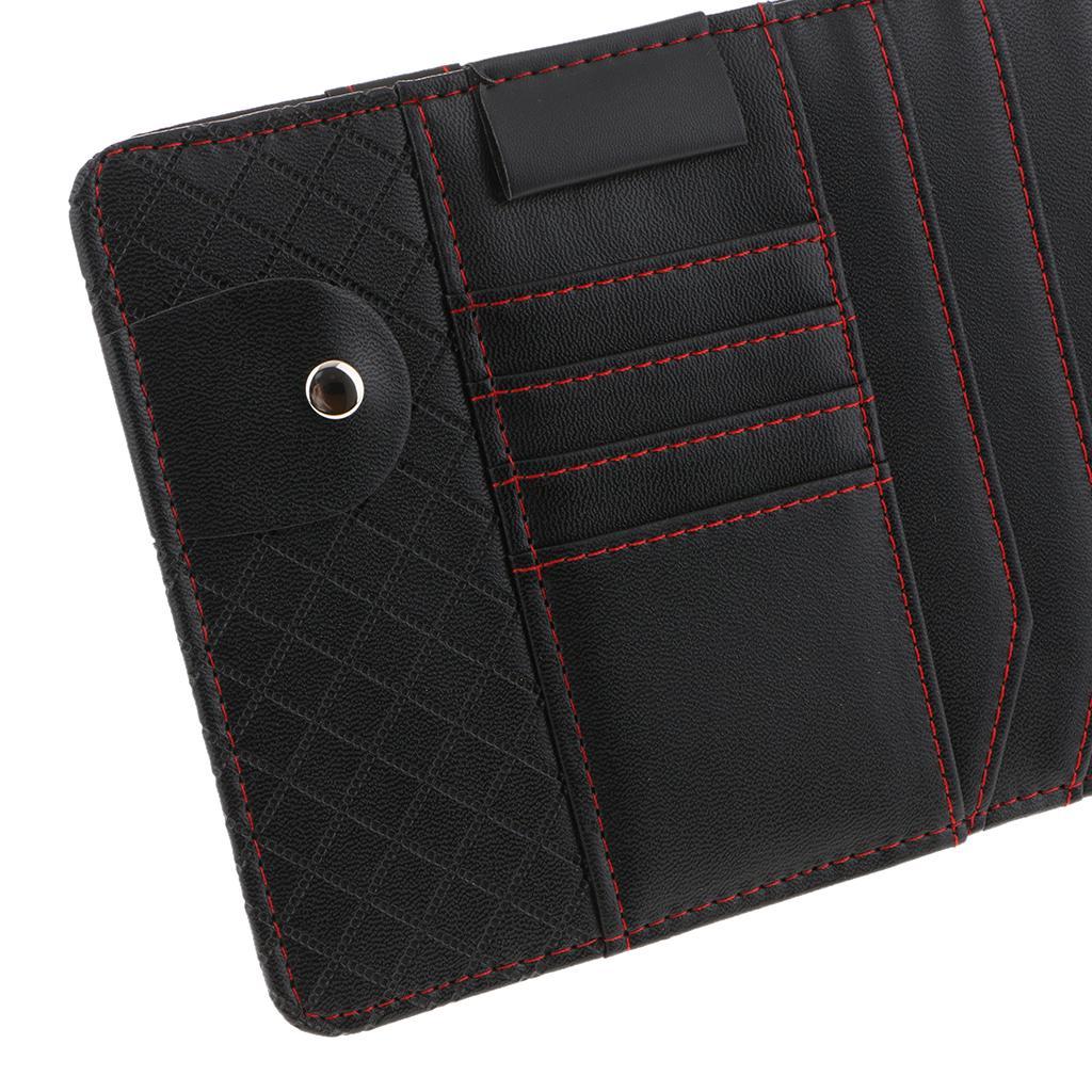 2- Multifunction Car Sun Visor CD Clip Storage Case CD Package Organizer