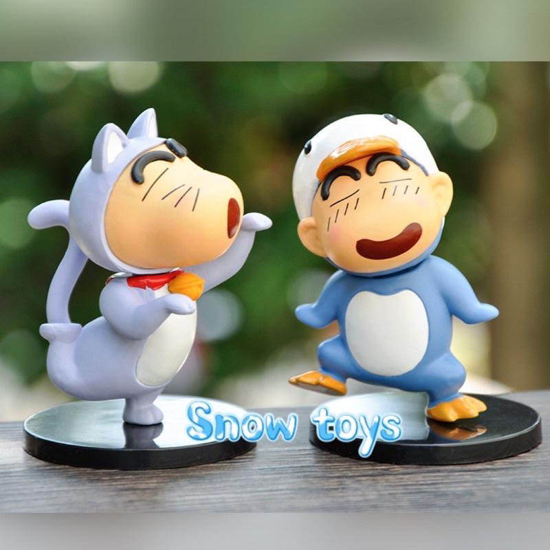 Mô hình Shin Cậu bé bút chì Shinnosuke - Shin chan Cosplay dễ thương bền màu chất liệu an toàn Đồ chơi quà tặng - 9~10cm