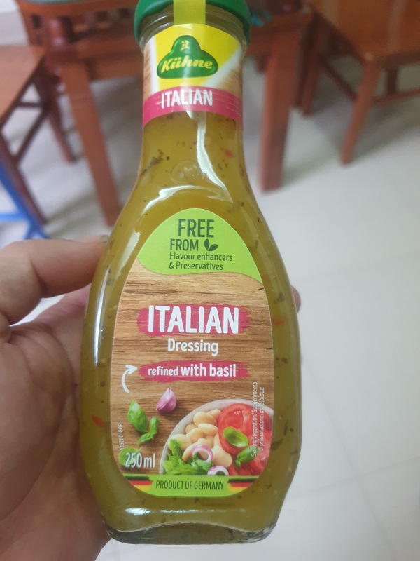 SỐT TRỘN SALAD DRESSING ITALIAN KUEHNE 250ML