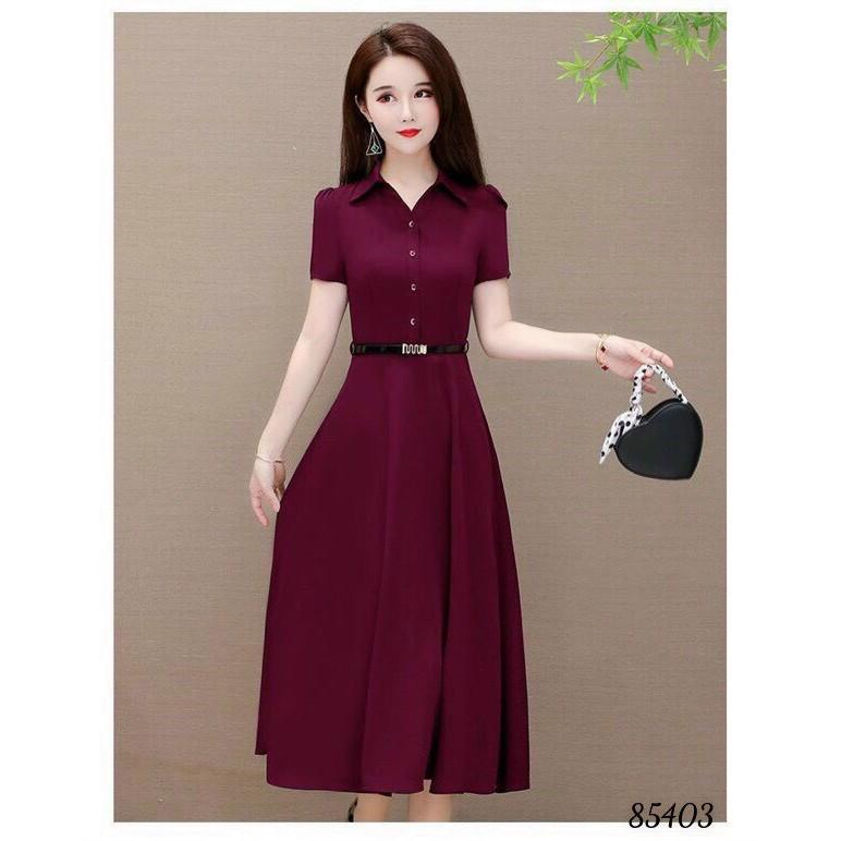 Đầm phong cách Vintage cổ sơ mi HOT fashion - Lịch thiệp và quý phái/MS 0201 / Có 3 màu