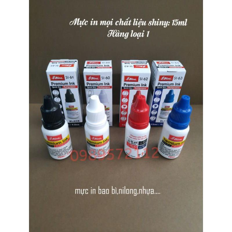 Mực dấu in ni lông,in trên mọi chất liệu shiny-mực nhanh khô