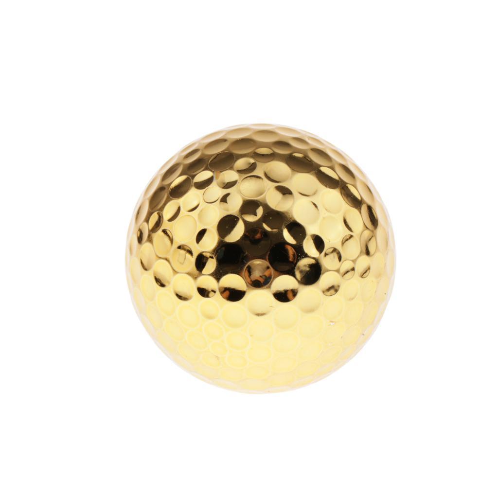 2 Pack Rubber Dual-Layer Golf Ball For Match Practice Play Golfer Gift