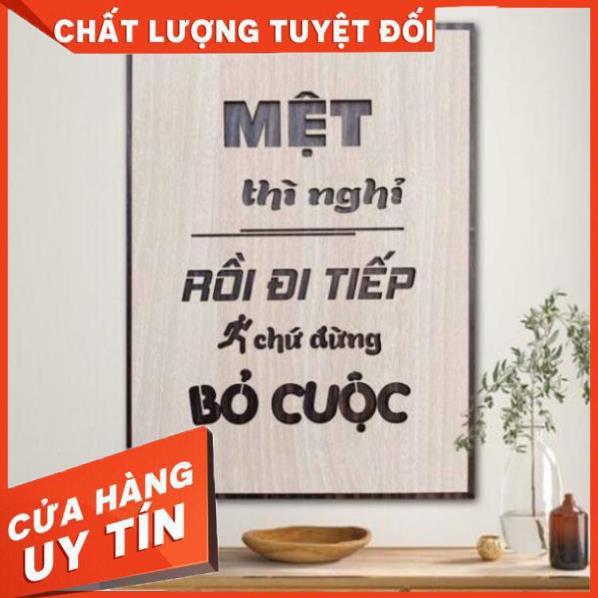 Tranh tạo động lực bằng Gỗ treo tường những câu nói slogan bất hủ ý nghĩa