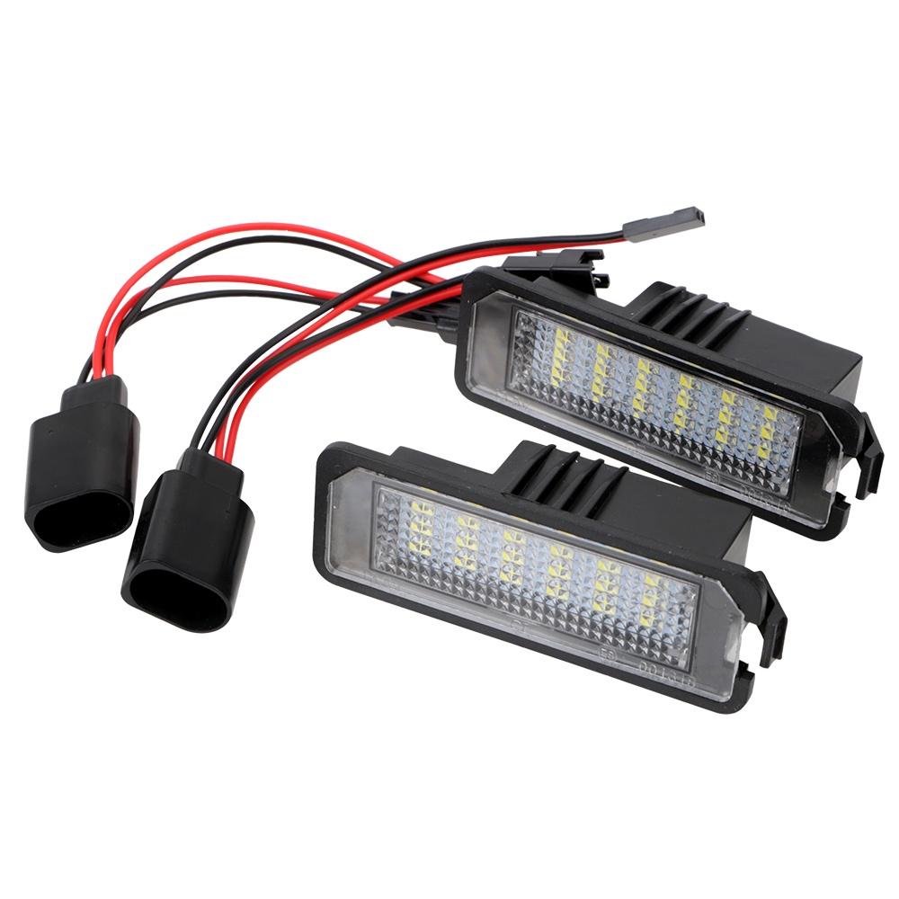 Bộ 2 Đèn Led 12v 6500k 18smd Cho Xe Vw Golf Mk4 Mk5 Mk6 Passat Polo Cc Eos