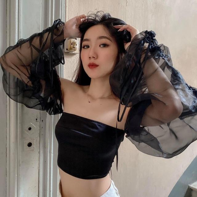 Áo đan chéo lưng Marie