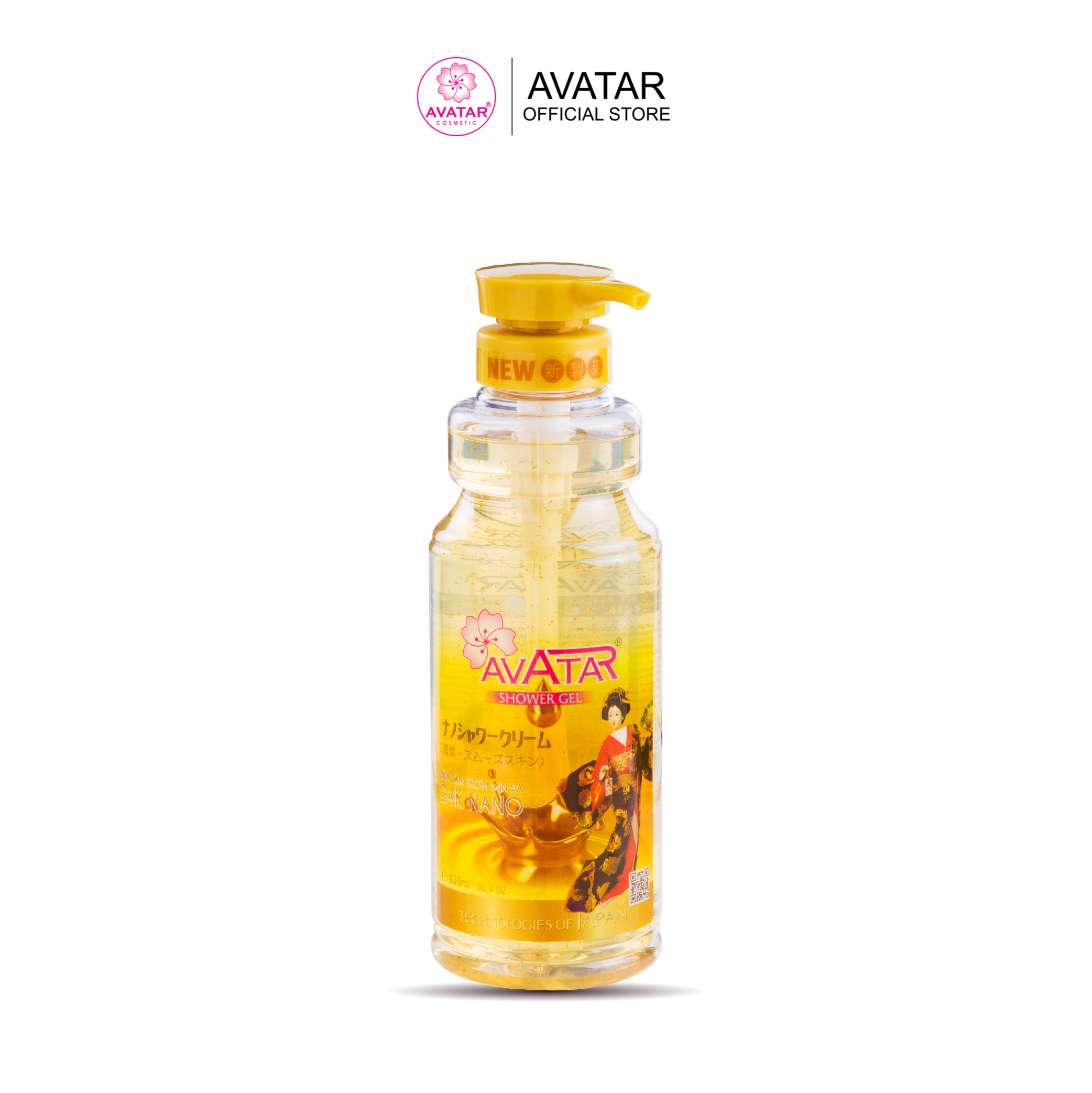 Sữa tắm hương nước hoa thơm mịn da 24k nano Avatar 900ml - Chăm sóc da thơm mịn toàn diện - Công nghệ Nano Nhật Bãn