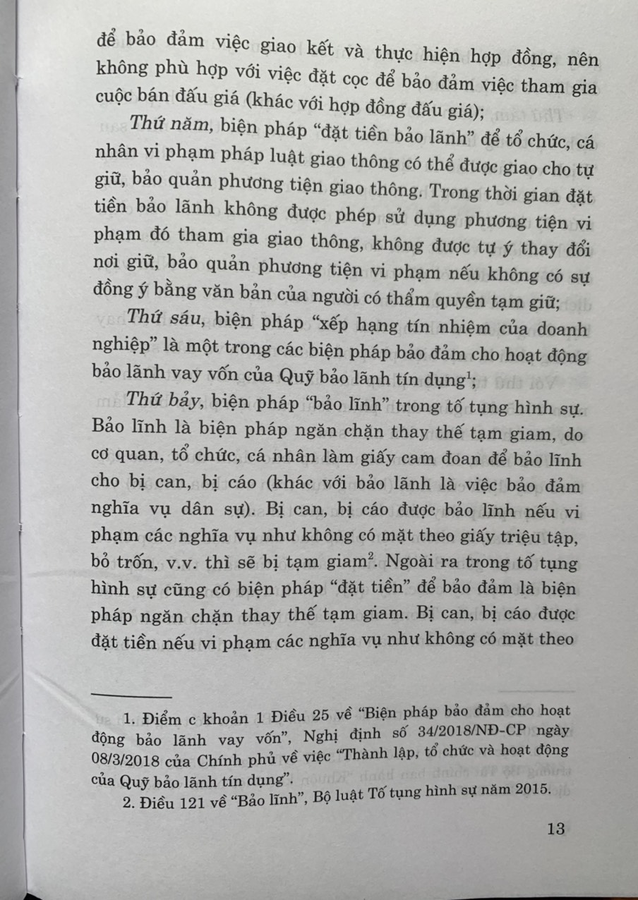 9 Biện Pháp Bảo Đảm Nghĩa Vụ Hợp Đồng (Quy Định, Thực Tế Và Thiết Kế Giao Dịch Theo Bộ Luật Dân Sự Hiện Hành) - (Tái bản lần thứ 3, có sửa chữa, bổ sung)