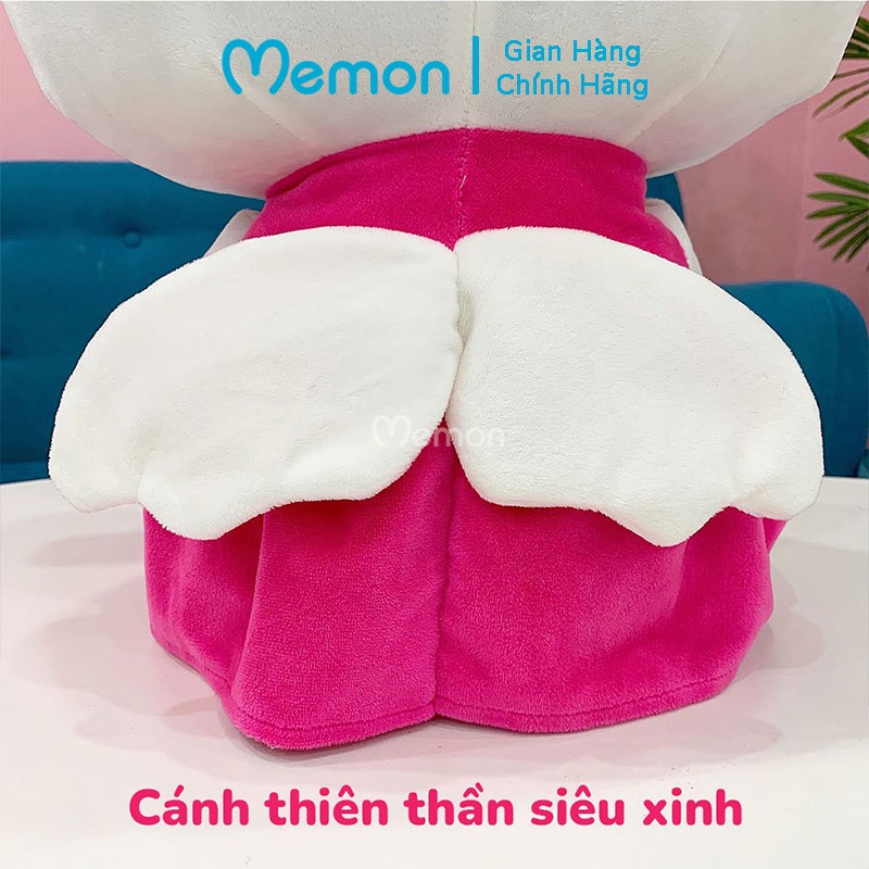 Gấu Bông Mèo Kitty Thiên Thần Cao Cấp Memon, Mèo Kitty Bông Cho Bé Gái