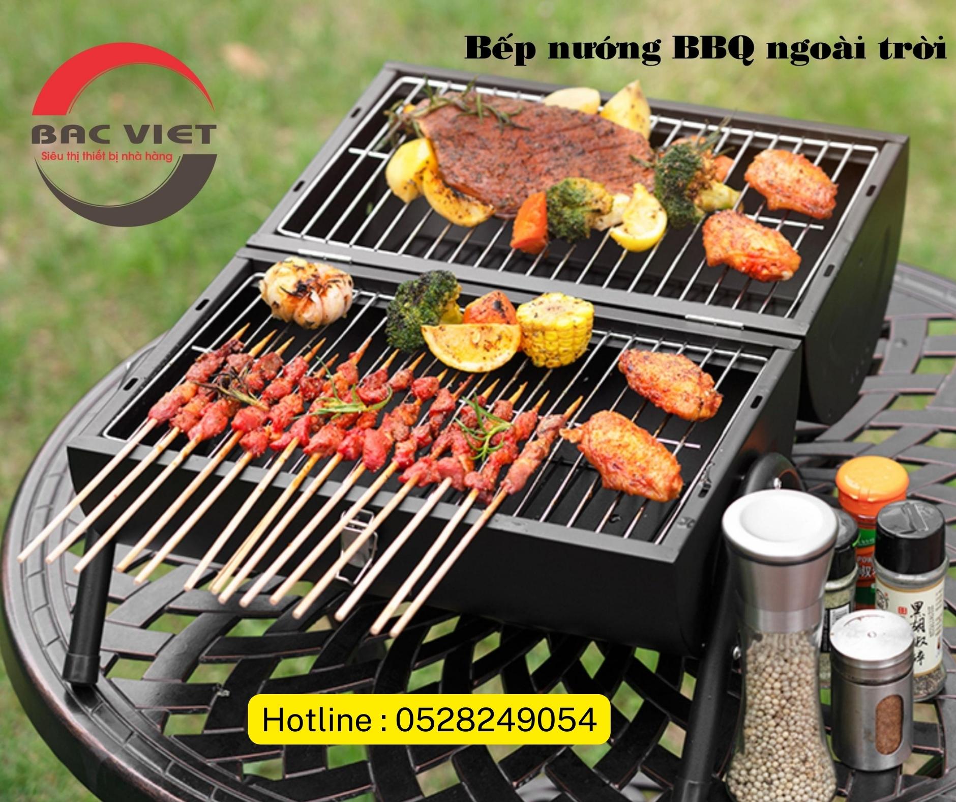 BẾP NƯỚNG THAN HOA BBQ MINI [ TẶNG VỈ NƯỚNG] NGOÀI TRỜI CẦM TAY CHO GIA ĐÌNH