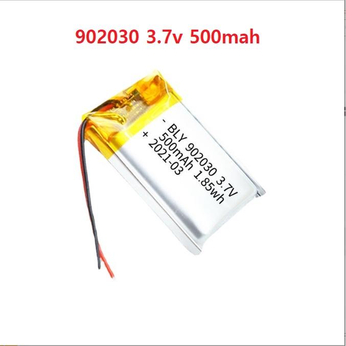 Pin Sạc Lithium Polymer 3.7V 500mah 902030 Cho tai nghe,loa Mp3 MP4 MP5 GPS PSP Bluetooth hàng mới