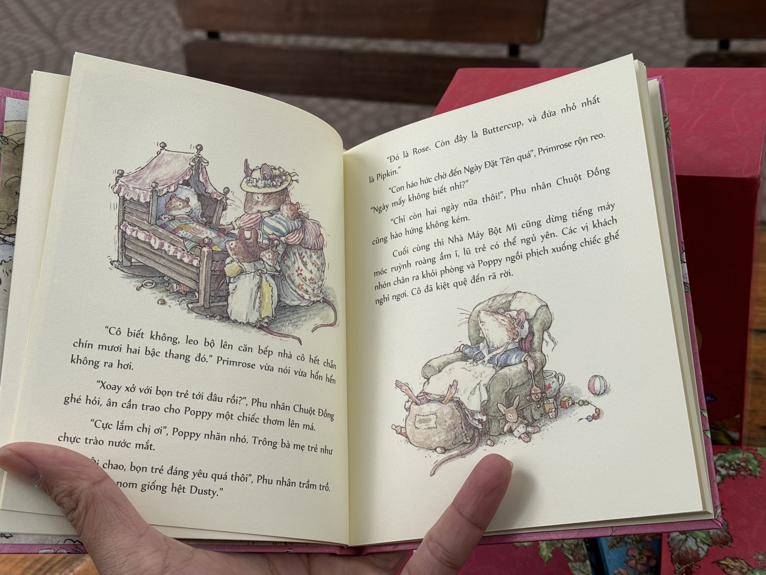 [Bản đặc biệt - Bìa cứng, có hộp đựng, tranh minh họa in màu] MIỀN DÂU DẠI - Jill Barklem - Lam dịch - Crabit Kidbooks - NXB Hà Nội.