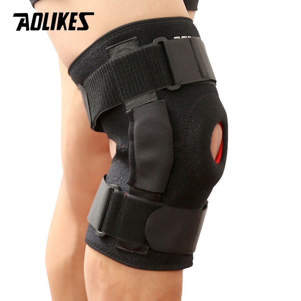 Hình ảnh Đai Hỗ Trợ Khớp Gối AOLIKES YE-7907 Có Thanh Nhôm Trợ Lực Cao Cấp Sport Knee Protector - Hàng Chính Hãng