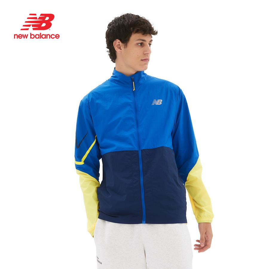 Áo khoác thể thao nam New Balance RUNNING JACKET M COBALT - MJ21265CO (form quốc tế)