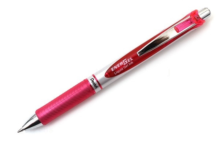 Bút gel Pentel EnerGel RTX BL77 - 0.7mm - Màu hồng (Pink)