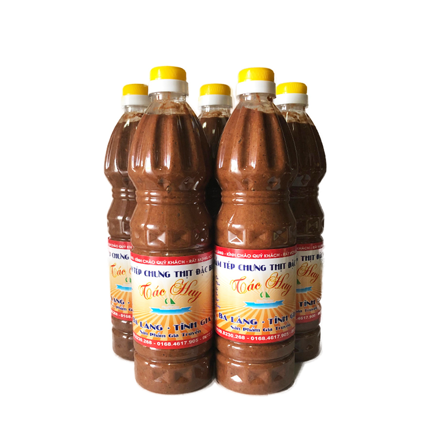 Combo 2 chai mắm tép Ba Làng Thanh Hóa 1kg loại ngon