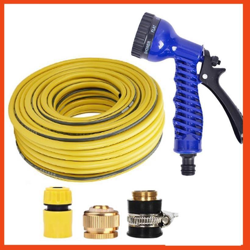 Bộ dây và vòi xịt tăng áp lực nước,rửa xe, tưới cây 20m 206843
