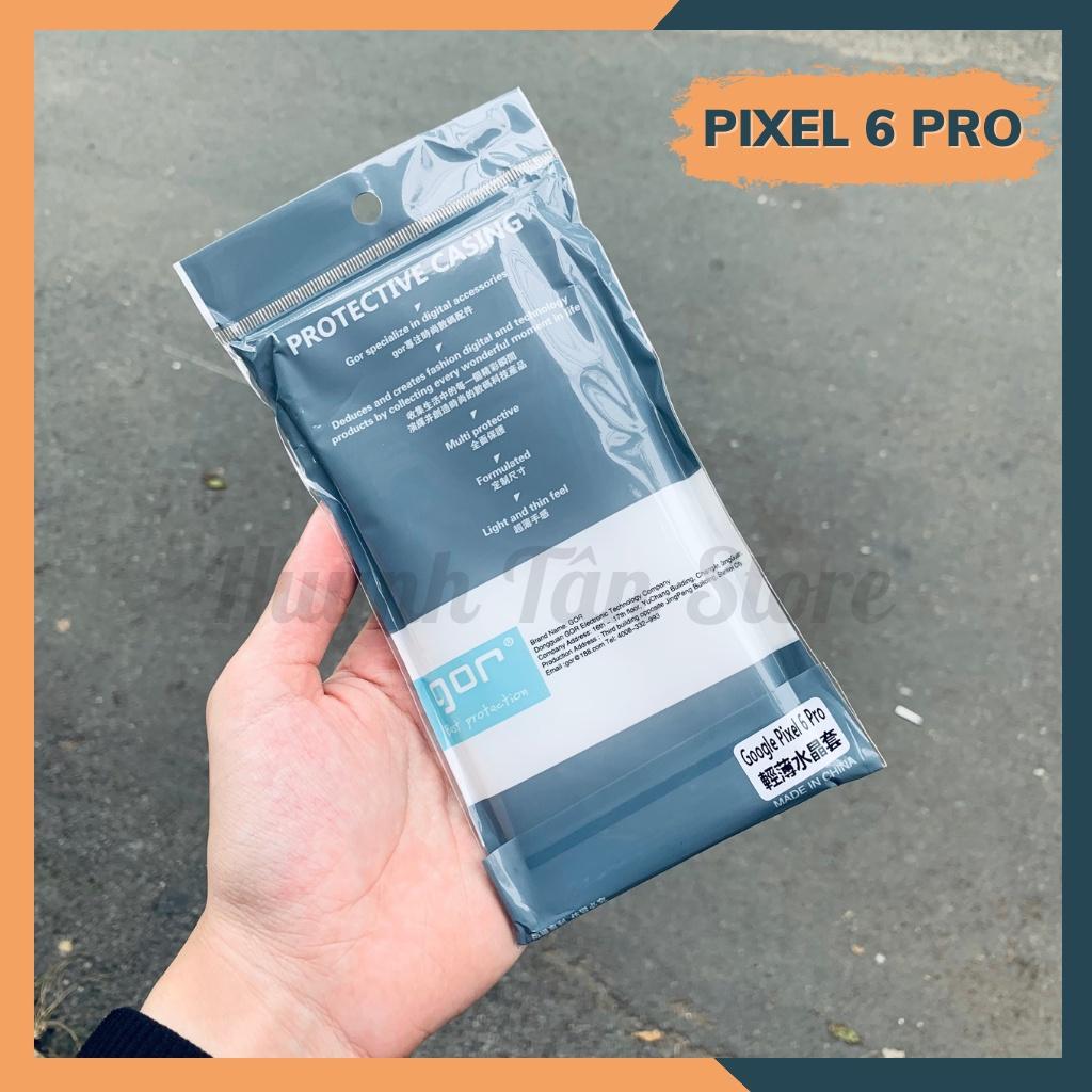 Ốp lưng pixel 6 px 6 pro silicon trong suốt chính hãng GOR bảo vệ camera phụ kiện huỳnh tân store - Hàng nhập khẩu