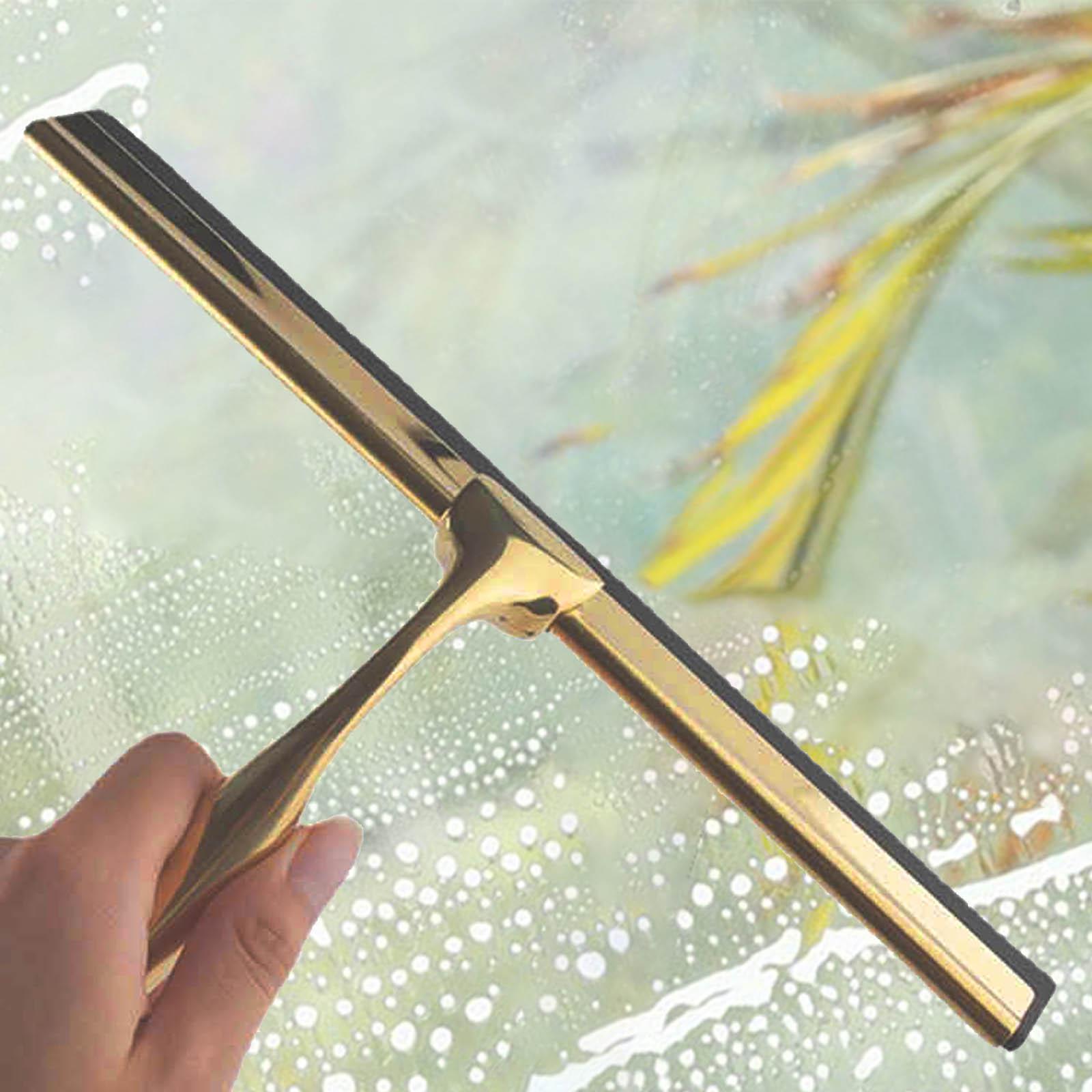 Glass Wiper with Hook Holder Water Scraper for Windows Bathroom Sink