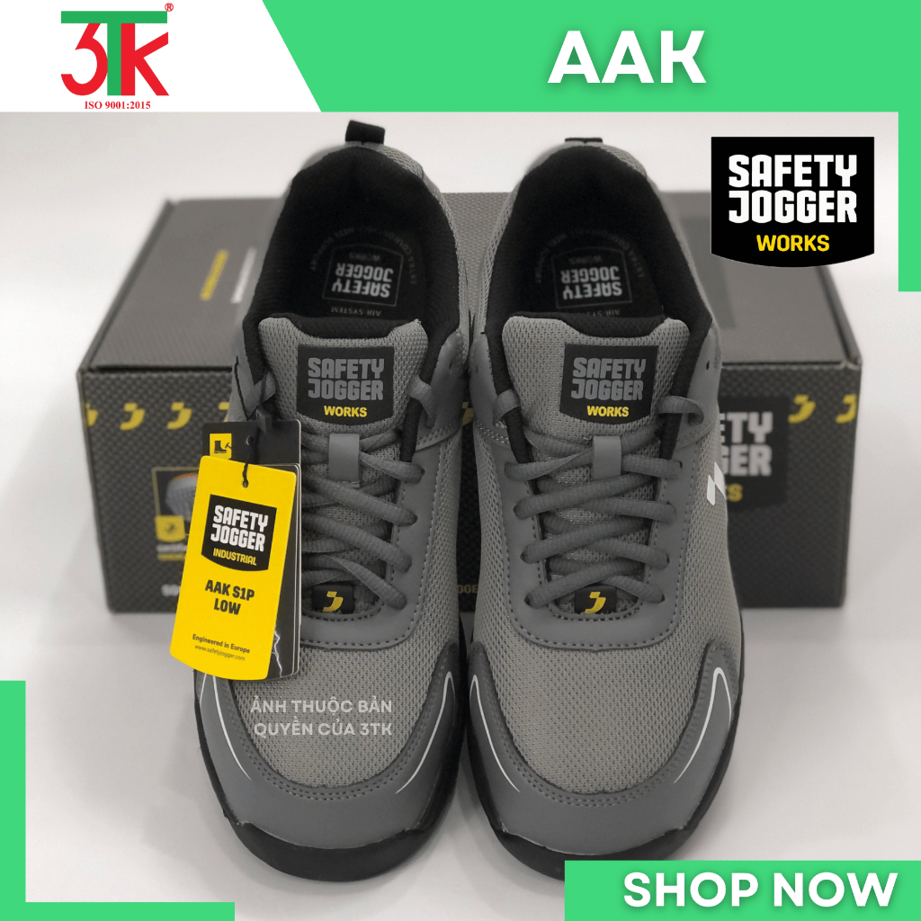 Giày bảo hộ Safety Jogger AAK S1P Chống va đập, chống đâm xuyên , chống tĩnh điện , chống trơn trượt phù hợp trong khu công nghiệp , nhà máy , công trường