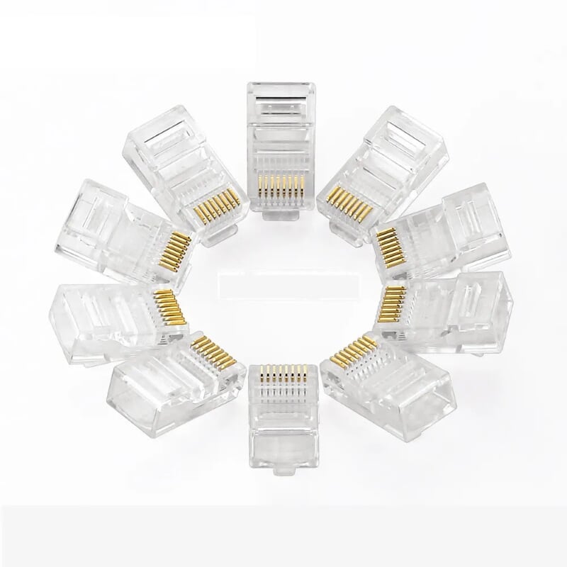 Đầu bấm mạng RJ45 chuẩn Cat5e cao cấp mạ vàng Ugreen 110DJ50246NW hàng chính hãng