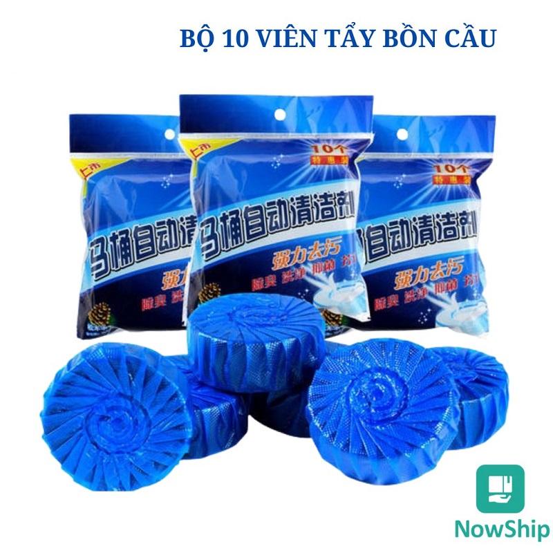 Túi 10 Viên Viên Tẩy Bồn Cầu Diệt Khuẩn Khử Mùi - Viên Thả Bồn Cầu Thế Hệ Mới Tẩy Sạch Vệ Sinh Bám Bẩn 88292
