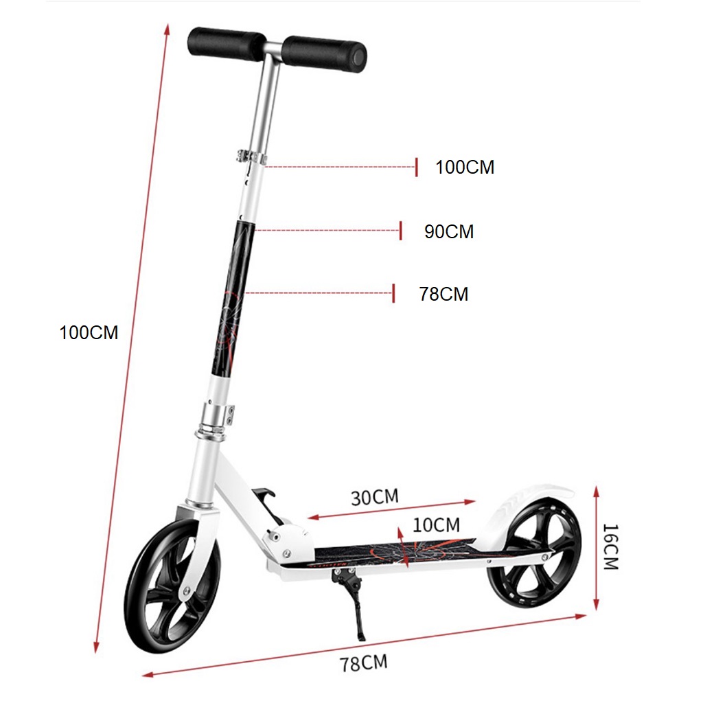 Xe trượt scooter cỡ lớn cho thiếu niên và người lớn chịu tải đến 100kg