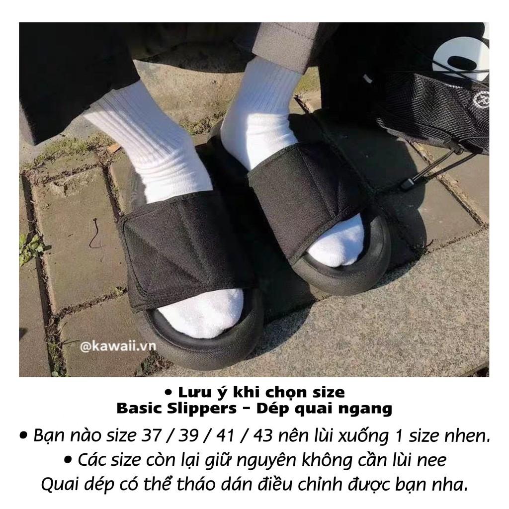 Basic SLIPPERS - Dép quai ngang nam nữ cao cấp