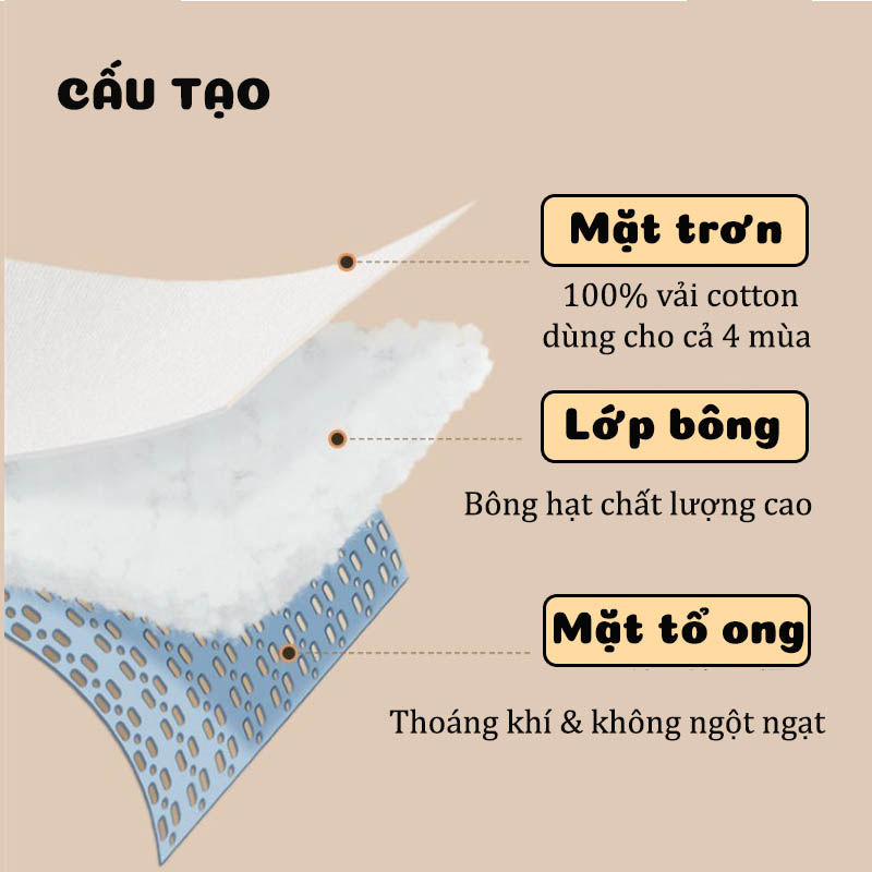 Gối Đầu Cho Bé Sơ Sinh Chống Giật Mình Chống Bẹp Đầu Có Dây Rút Điều Chỉnh Bafaby - 305