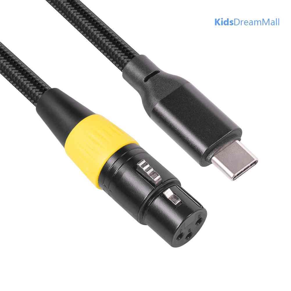 Mới Cáp Chuyển Đổi Từ Đầu Type-C USB 2.0 Sang XLR 3 Pin
