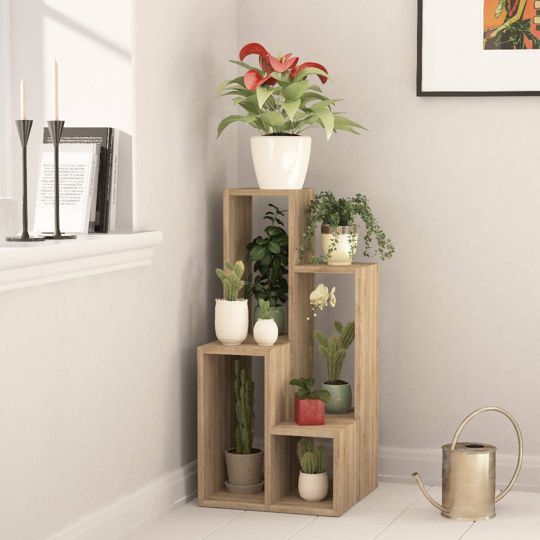 Kệ gỗ trang trí cây cảnh SMLIFE Ponce