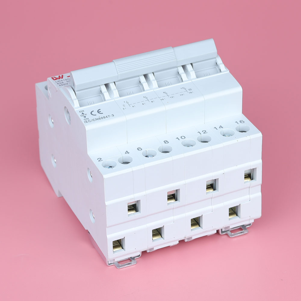 Át đảo chiều 4P Bộ chuyển nguồn điện LW 419G 4P 63A cho điện 3 pha