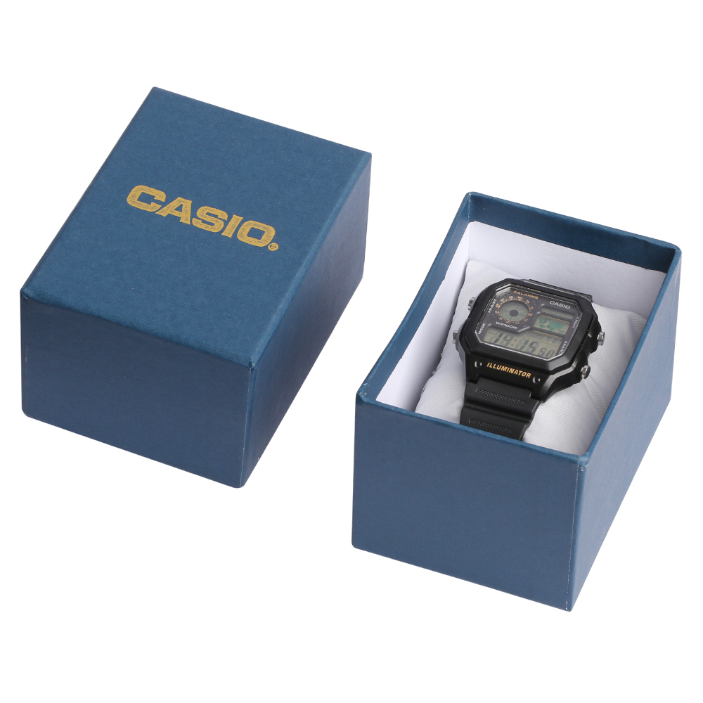 Đồng hồ nam dây nhựa Casio AE-1200WH-1BVDF