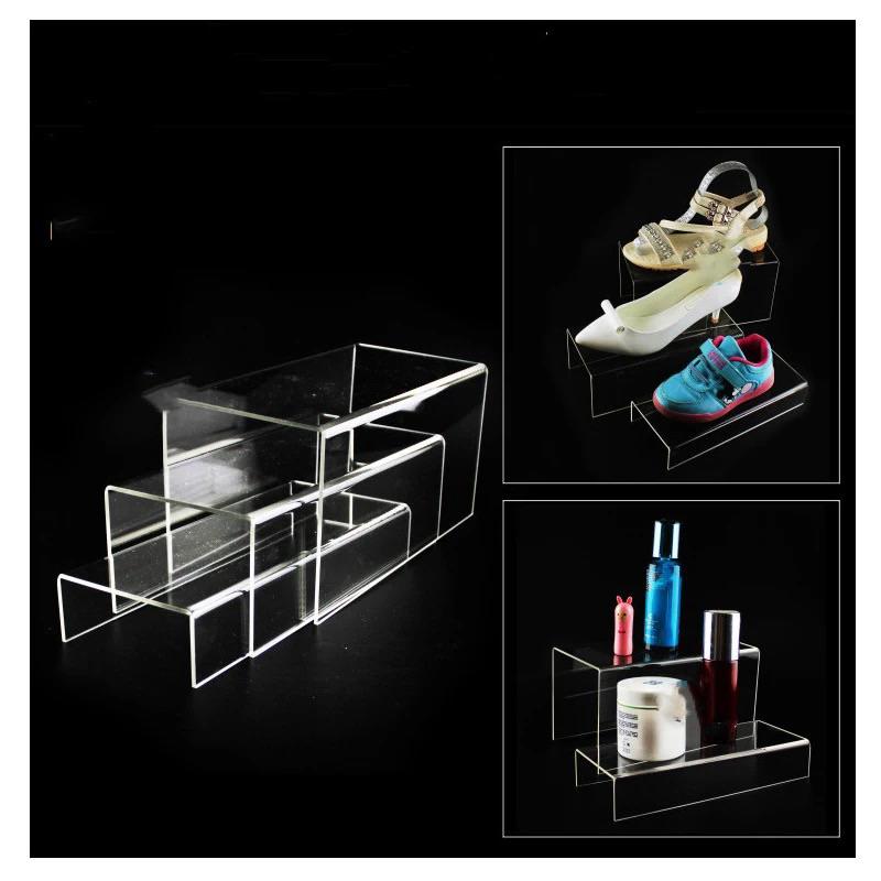 Kệ Mica chữ U trưng bày sản phẩm, nhiều kích thước, nhiều màu sắc - Bộ 3 sản phẩm