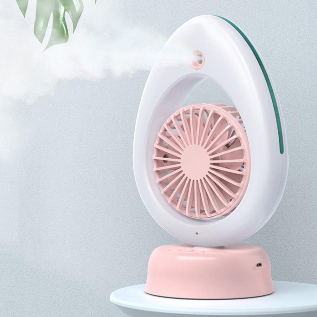 USB Fan Air Conditioner Spraying Mist Cooler Home Humidifier Handheld White