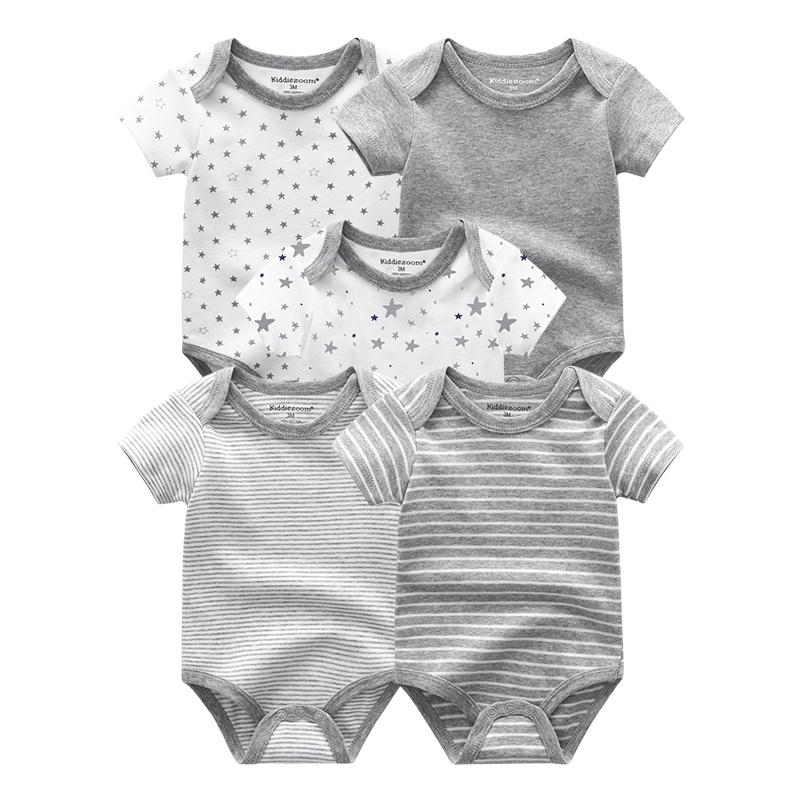 Sơ Sinh Bé Trai Quần Áo 5 Ngôi Sao In Hình Trẻ Sơ Sinh Bodysuit Áo Mùa Hè Bé Gái Áo Liền Quần Bộ Kids Cho Bé Trang Phục Của Ropa para Bebes