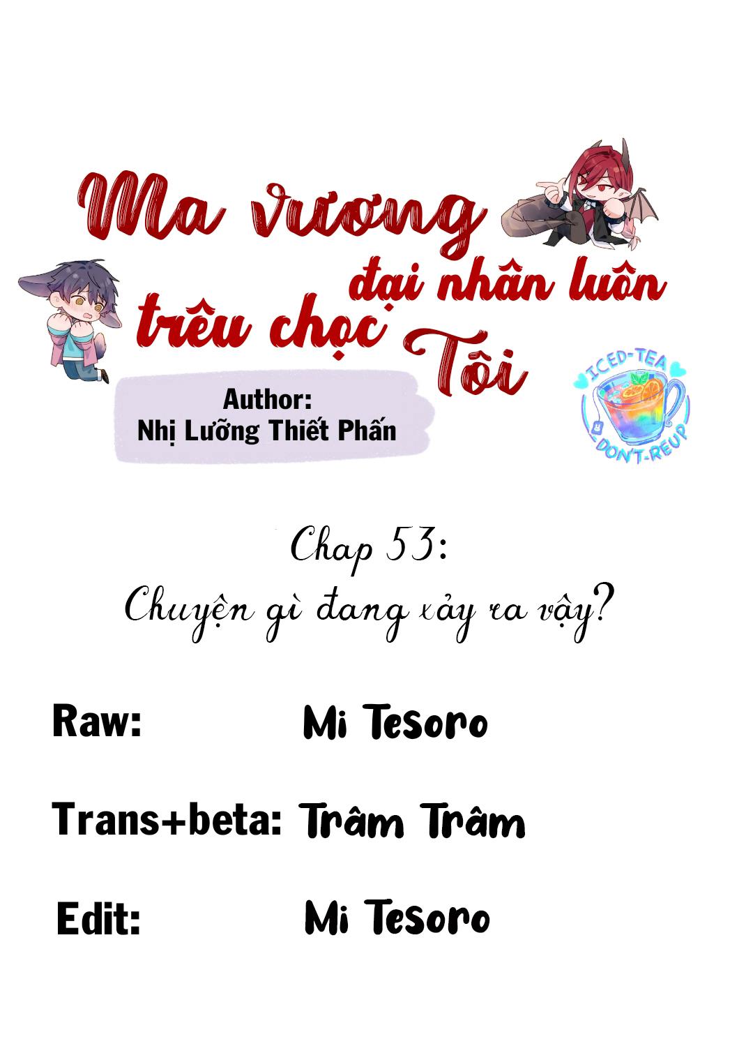 Ma vương đại nhân luôn trêu chọc tôi chapter 53