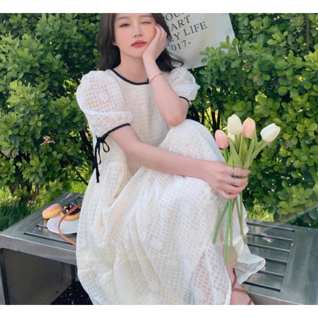 Váy bầu suông bauxinh - Váy bầu thời trang thiết kế chất lụa hàn freesize từ 45 đến 70kg