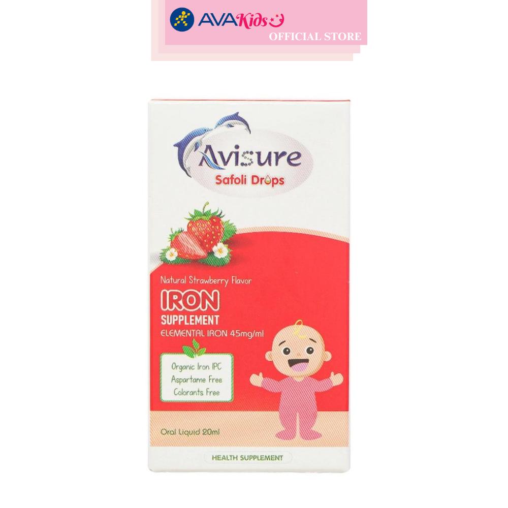 Siro Avisure Safoli bổ sung sắt, hỗ trợ tạo máu 20 ml (từ 0 tháng)