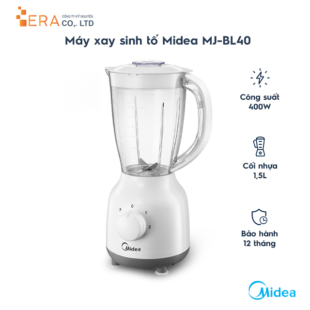 Máy Xay Sinh Tố Midea MJ-BL40 - 1.5L - Hàng chính hãng - Máy xay sinh tố gia đình | Zalora.vn