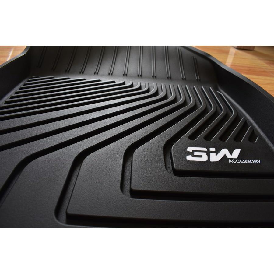 Thảm lót sàn xe ô tô Nhãn hiệu Macsim 3W chất liệu nhựa TPE đúc khuôn cao cấp - màu đen