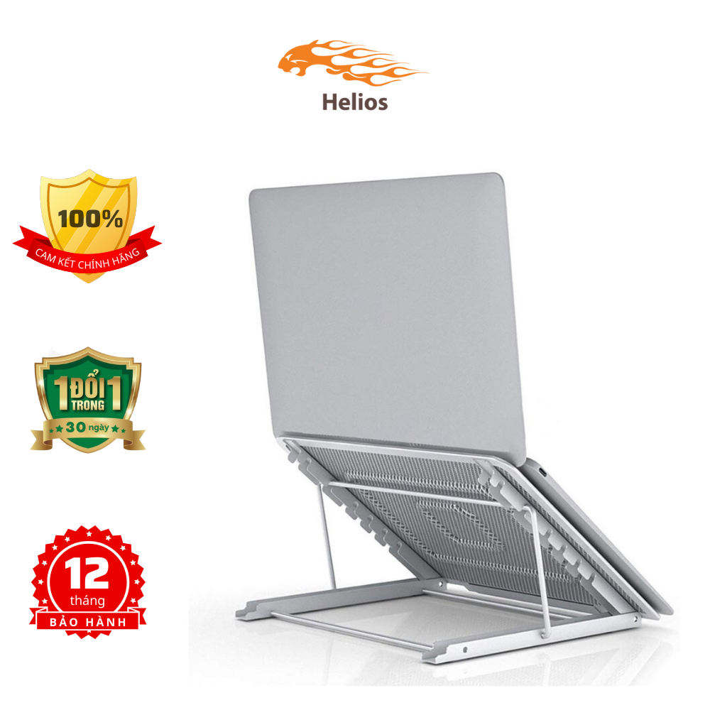 Giá Đỡ Laptop Máy Tính Bảng Hợp Kim Nhôm tản Nhiệt Hàng Chính Hãng Helios