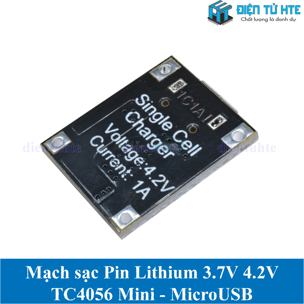 Mạch sạc Pin 4056 TC4056 Mini 1A 4.2V - MicroUSB 5V