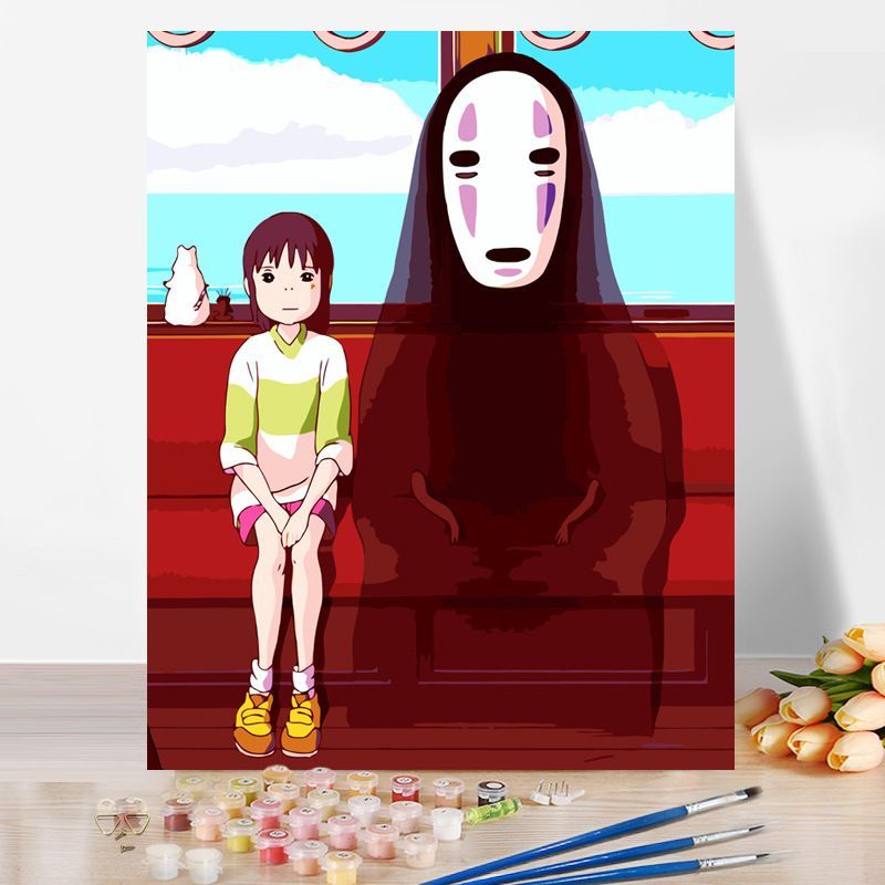 Tranh tô màu sơn dầu số hóa Spirited away - M1014 - 40x50cm