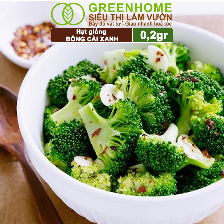 Hạt Giống Súp Lơ Xanh Greenhome, Gói 5g, Dễ Trồng Quanh Năm, Nảy Mầm Cao, Thu Hoạch Nhanh, T10