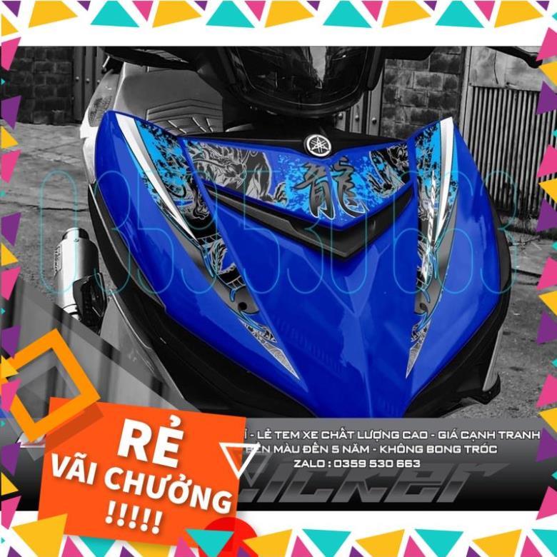 Tem rời Dragon rồng xanh dán Exciter 150 xanh GP zin